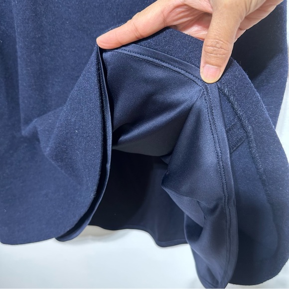 NWOT Uniqlo Women’s Navy Blue A Line Flare Wool Blend Fully Line Skirt Small - Picture 2 of 7